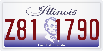 IL license plate Z811790