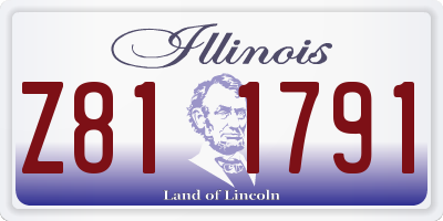 IL license plate Z811791