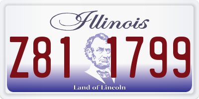 IL license plate Z811799