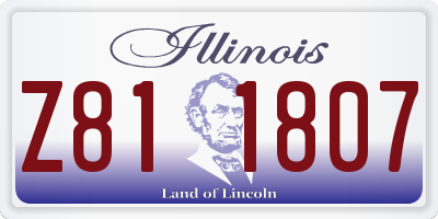 IL license plate Z811807