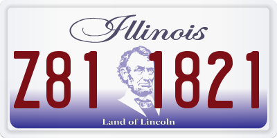 IL license plate Z811821