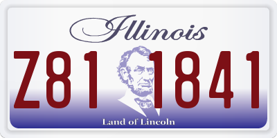 IL license plate Z811841