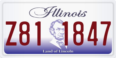 IL license plate Z811847