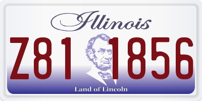 IL license plate Z811856