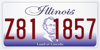 IL license plate Z811857