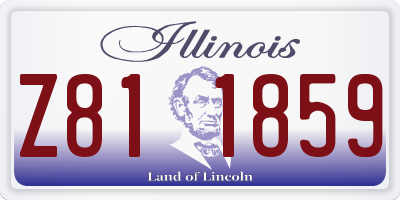 IL license plate Z811859