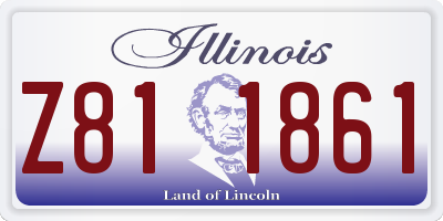IL license plate Z811861