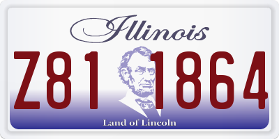 IL license plate Z811864