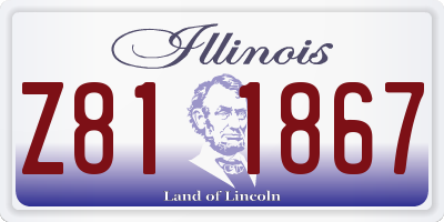 IL license plate Z811867