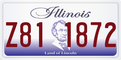IL license plate Z811872
