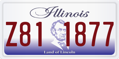 IL license plate Z811877