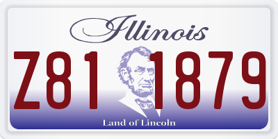 IL license plate Z811879
