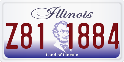 IL license plate Z811884
