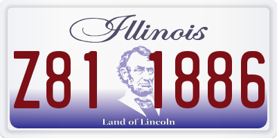 IL license plate Z811886