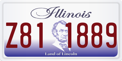 IL license plate Z811889