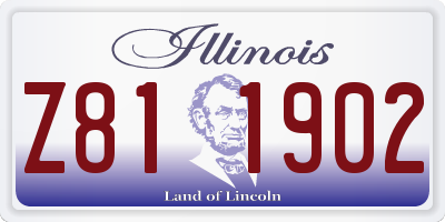 IL license plate Z811902