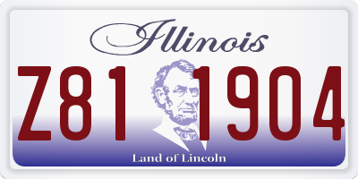 IL license plate Z811904