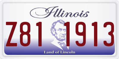 IL license plate Z811913