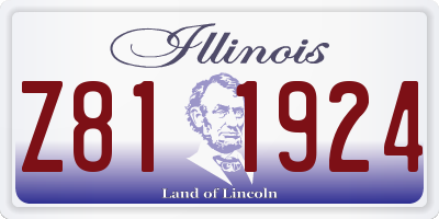 IL license plate Z811924