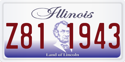 IL license plate Z811943