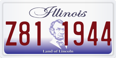 IL license plate Z811944