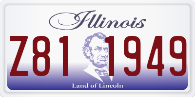 IL license plate Z811949