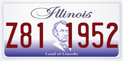 IL license plate Z811952