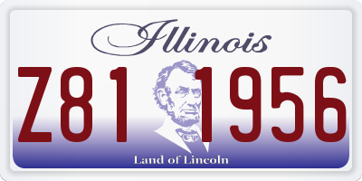 IL license plate Z811956
