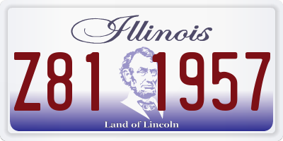 IL license plate Z811957