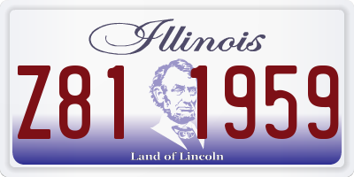 IL license plate Z811959