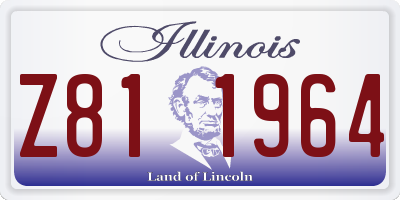 IL license plate Z811964