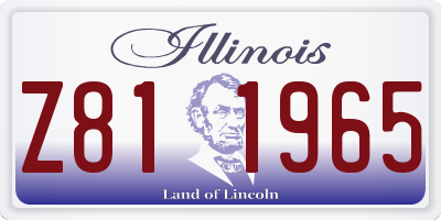 IL license plate Z811965