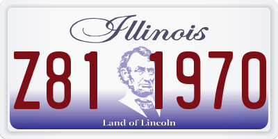 IL license plate Z811970