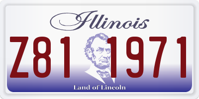IL license plate Z811971