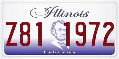 IL license plate Z811972