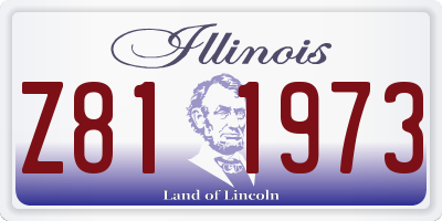 IL license plate Z811973