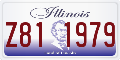 IL license plate Z811979