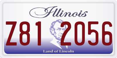 IL license plate Z812056