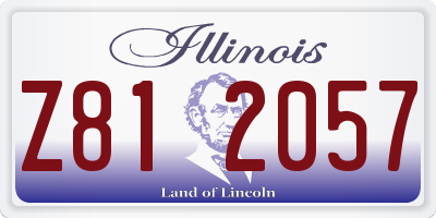 IL license plate Z812057