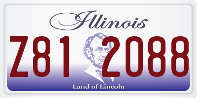 IL license plate Z812088