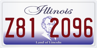 IL license plate Z812096