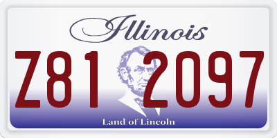IL license plate Z812097