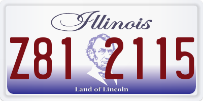 IL license plate Z812115
