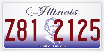 IL license plate Z812125