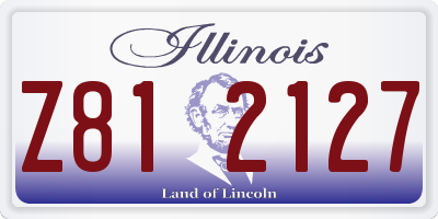 IL license plate Z812127