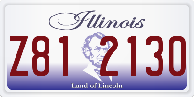 IL license plate Z812130