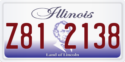 IL license plate Z812138