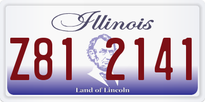 IL license plate Z812141