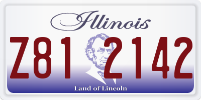 IL license plate Z812142