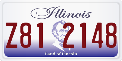 IL license plate Z812148